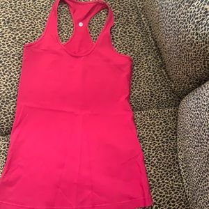 Red Lululemon Racerback Tank
